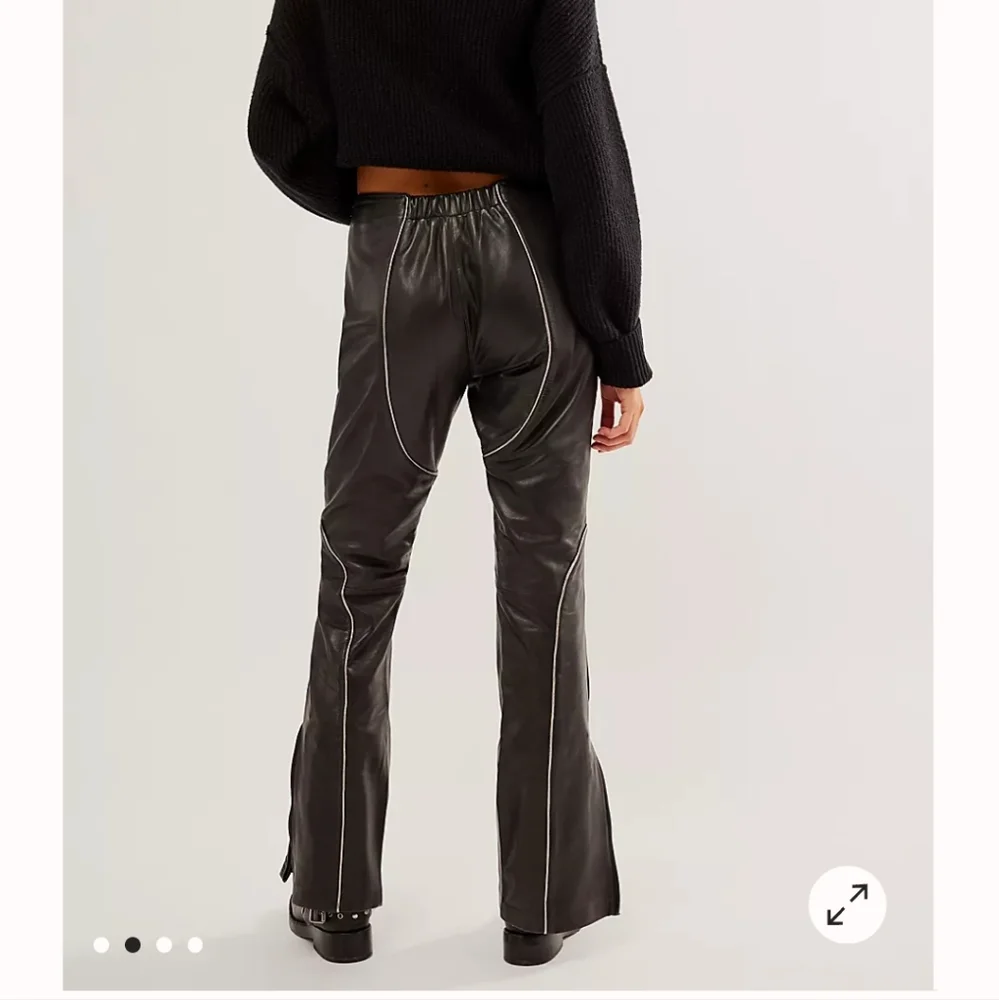 Understated Leather Grand Prix Pants for Free People